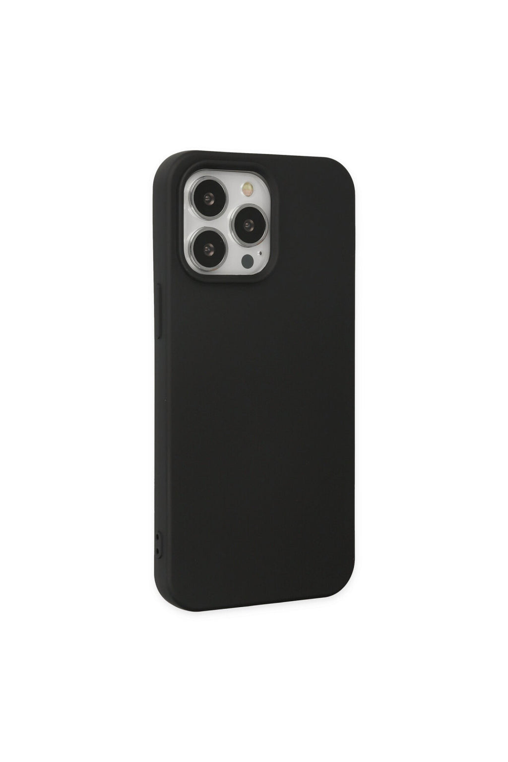 Apple iPhone 14 Pro Max Uyumlu Kılıf Nano içi Kadife Silikon - Siyah