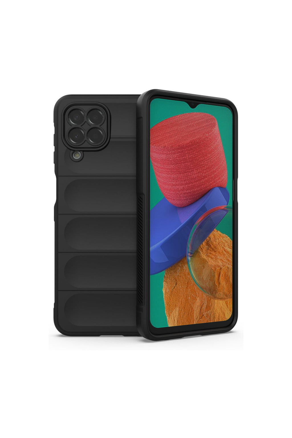 Samsung Galaxy M33 Uyumlu Kılıf Optimum Silikon - Siyah