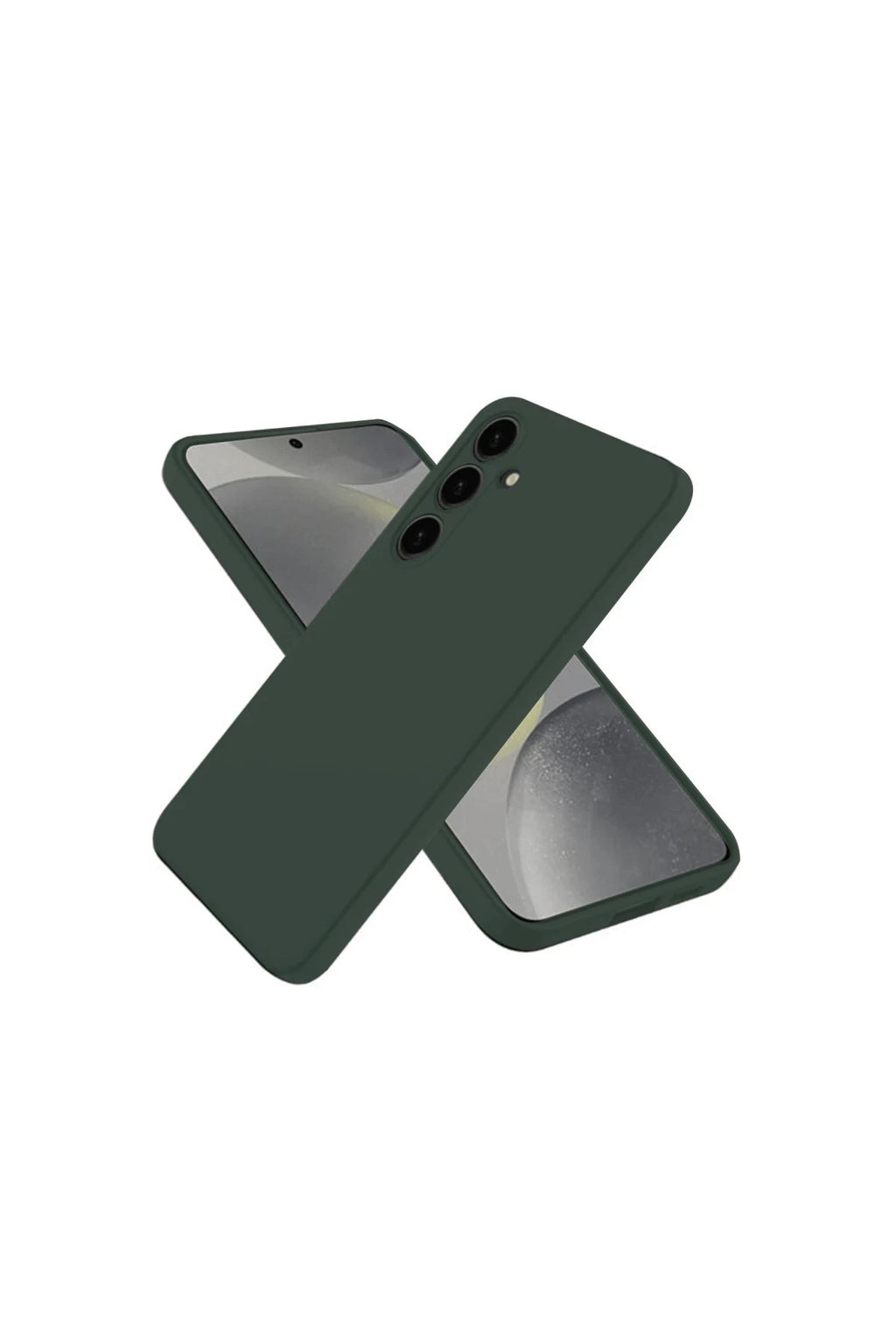 Samsung Galaxy A56 Uyumlu Kılıf Nano içi Kadife Silikon - Koyu Yeşil