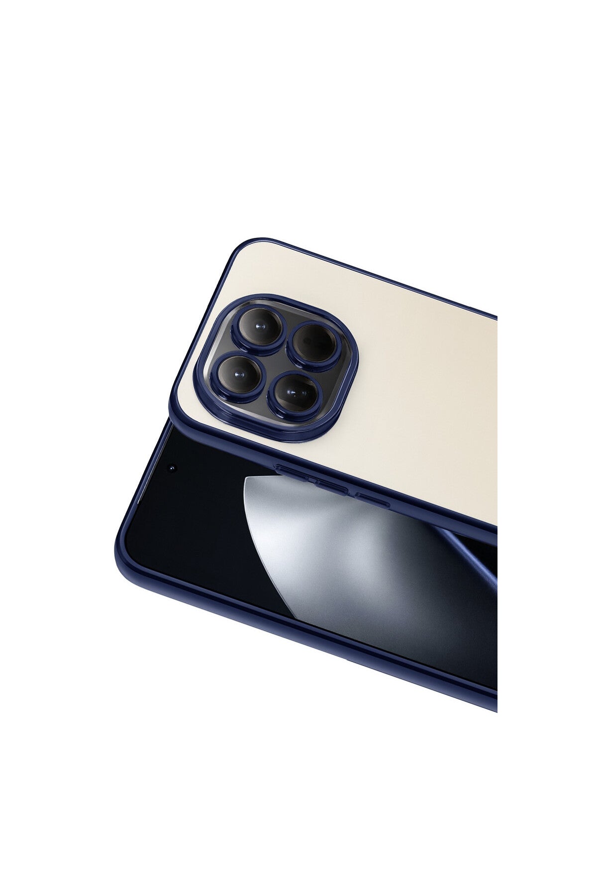 Xiaomi Mi 15 Uyumlu Lensli Silikon - Lacivert
