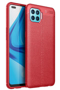 Oppo Reno 4 Lite Uyumlu Kılıf Auto Focus Kapak - Kırmızı