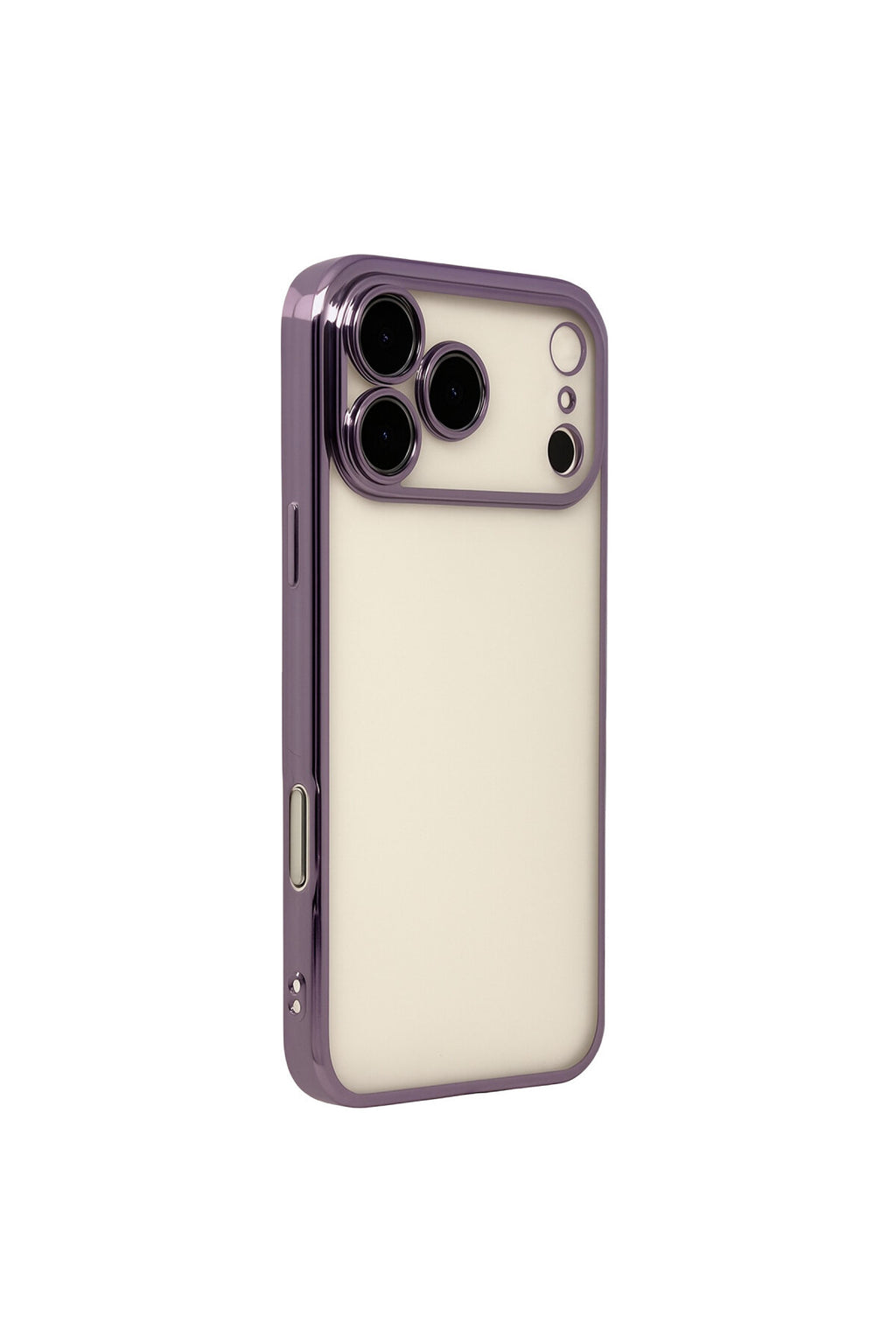 Apple iPhone 17 Pro Uyumlu Lensli Silikon - Mor