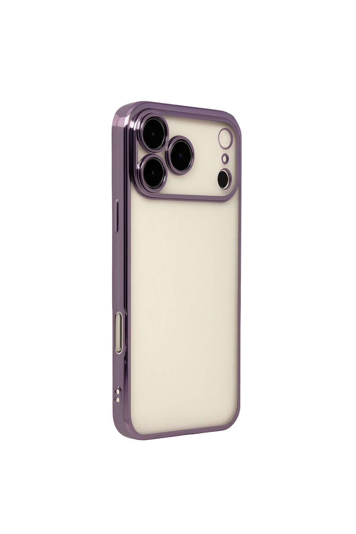 Apple iPhone 17 Pro Uyumlu Lensli Silikon - Mor