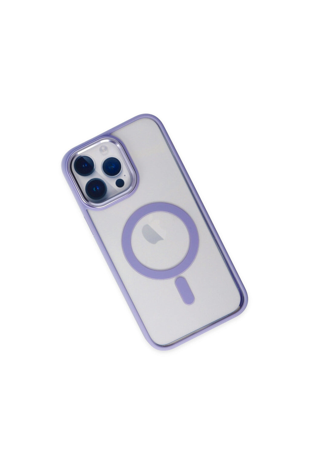 Apple iPhone 14 Pro Max Uyumlu Kılıf Room Magneticsafe Silikon - Lila