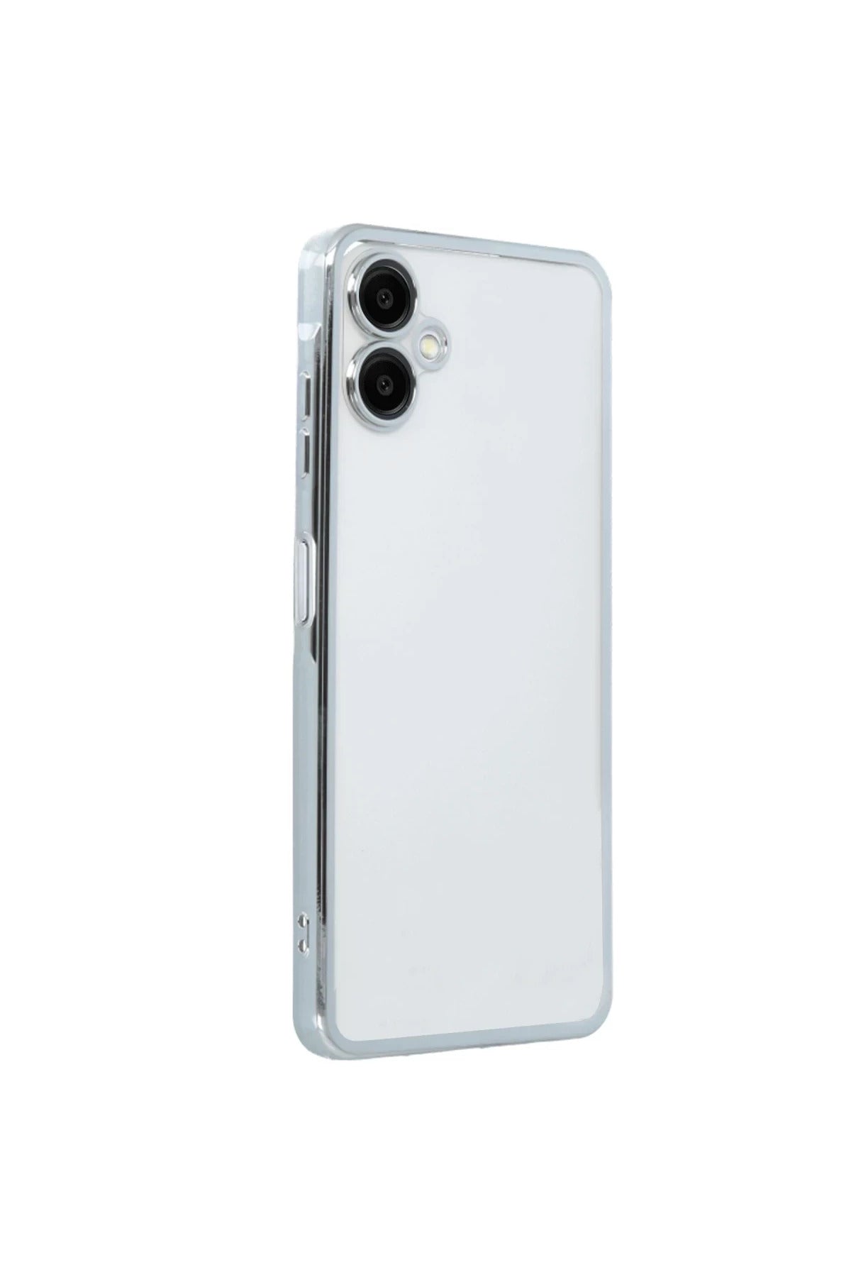 Samsung Galaxy A06 Uyumlu Kılıf Lensli Silikon - Gümüş