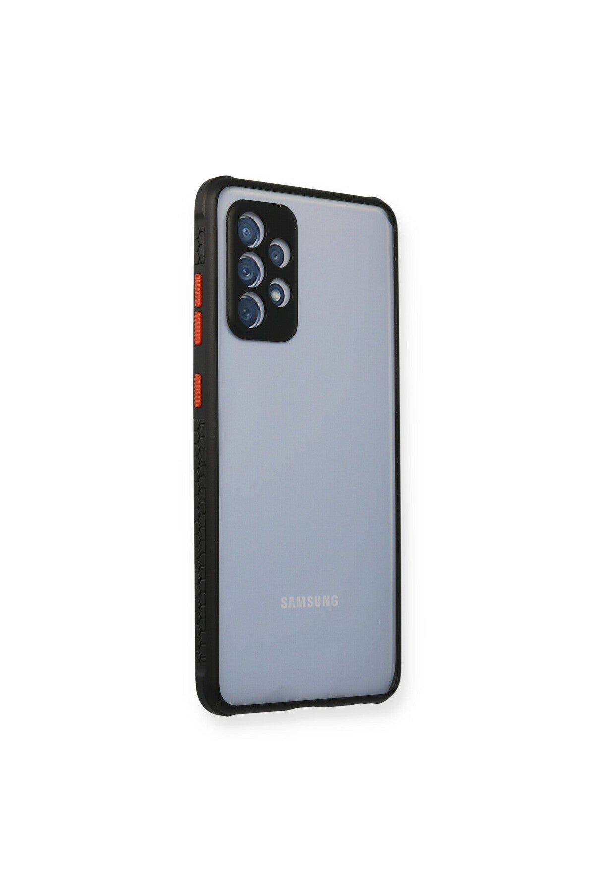 Samsung Galaxy A72 Uyumlu Kılıf Miami Şeffaf Silikon - Siyah