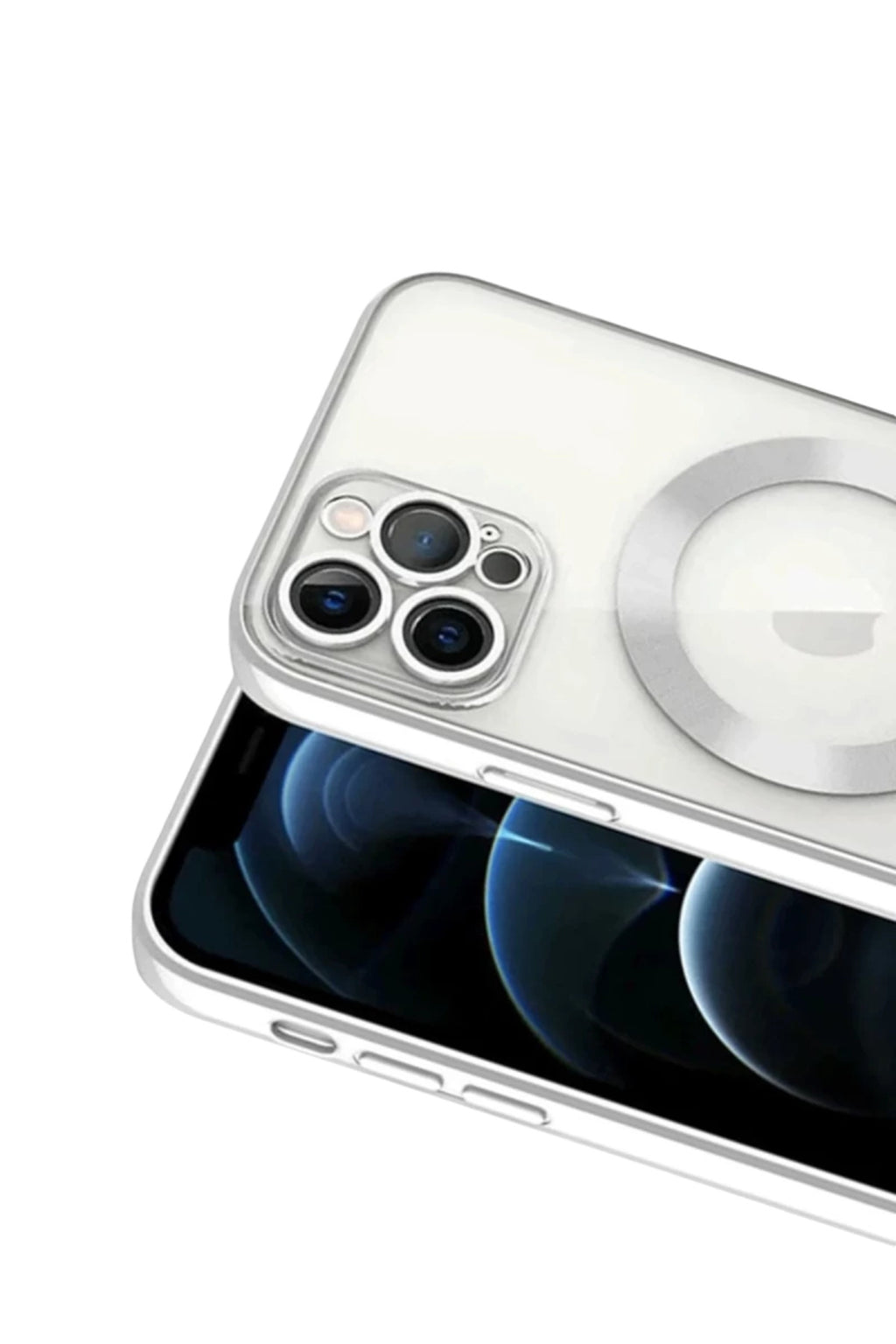 Apple iPhone 13 Pro Uyumlu Kılıf Kross Magneticsafe Kapak - Gümüş