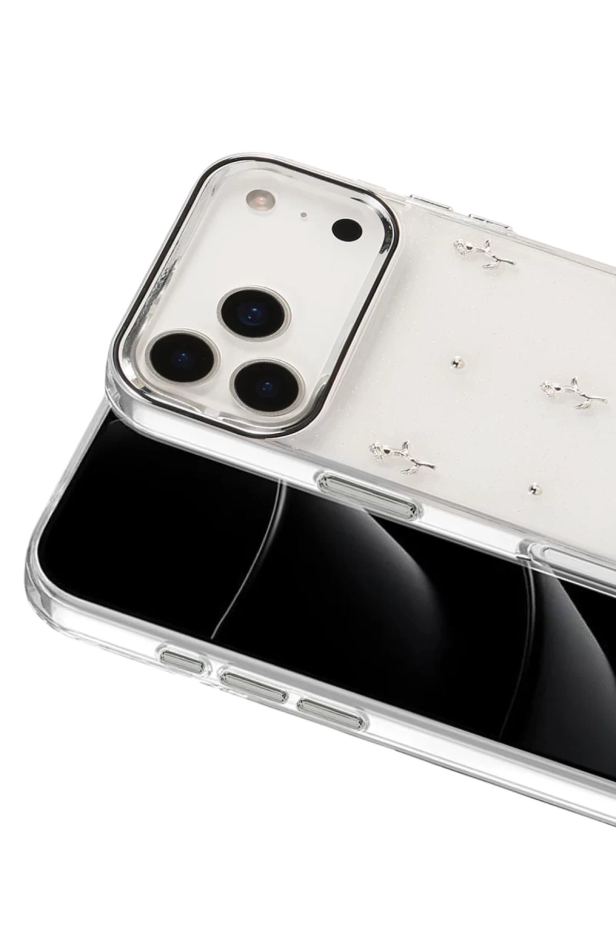 Apple iPhone 17 Pro Uyumlu Fiyonk Desenli Kapak - Desen 4