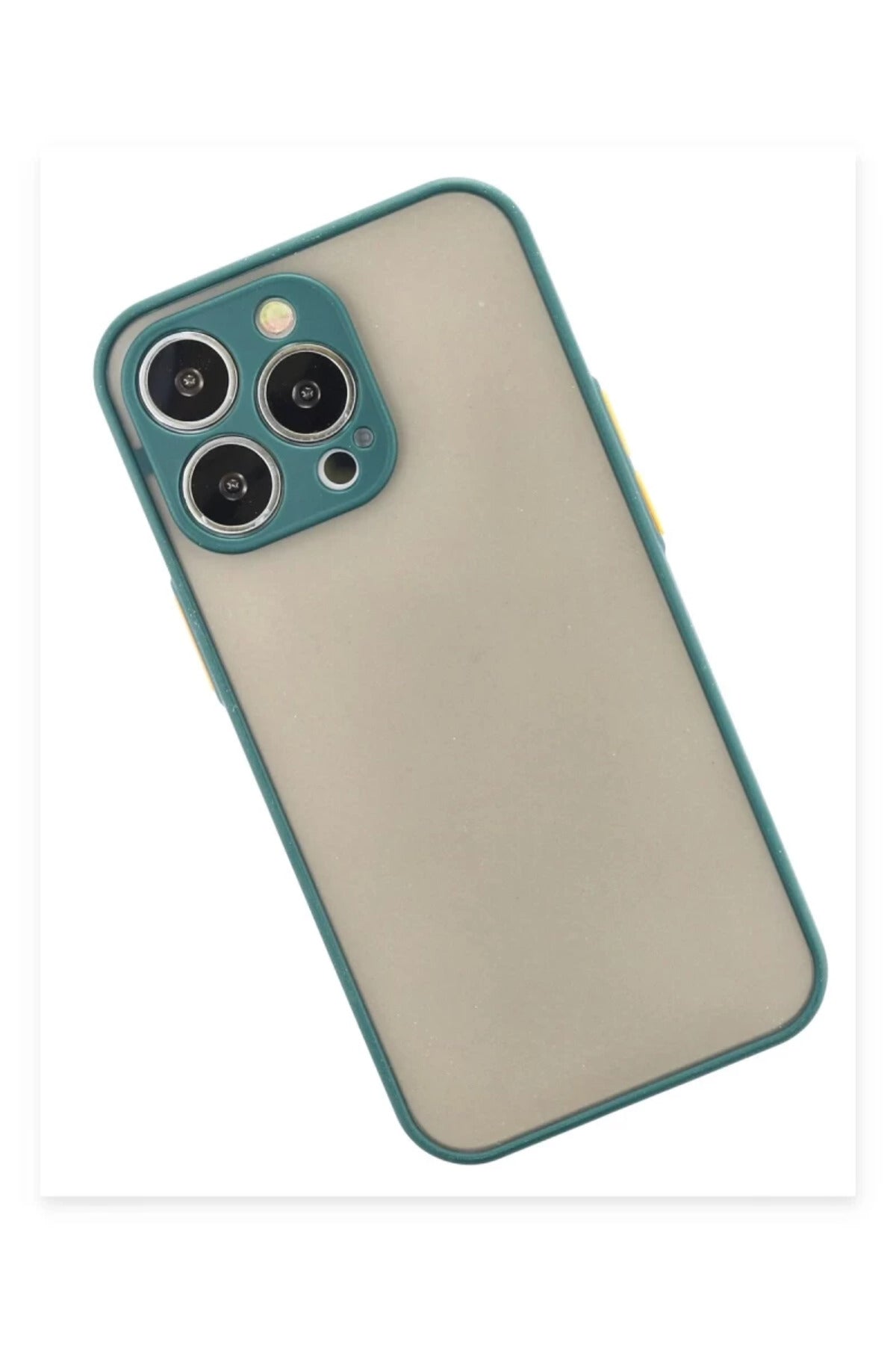 Apple iPhone 15 Pro Uyumlu Kılıf Montreal Silikon Kapak - Yeşil