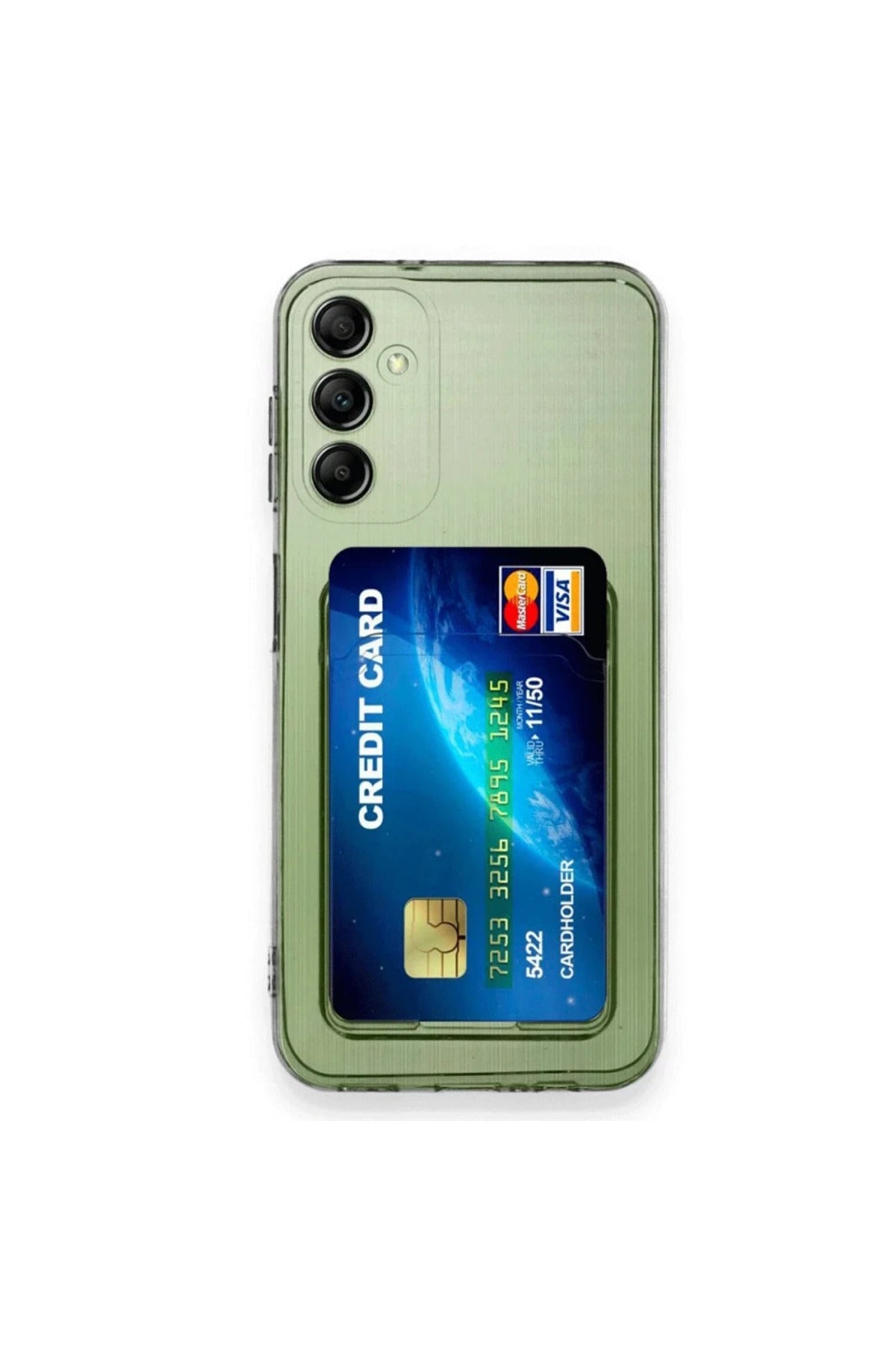 Samsung Galaxy A16 5G Uyumlu Kılıf Kart Şeffaf Silikon - Şeffaf