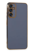 Samsung Galaxy A05S Uyumlu Kılıf Volet Silikon - Mavi