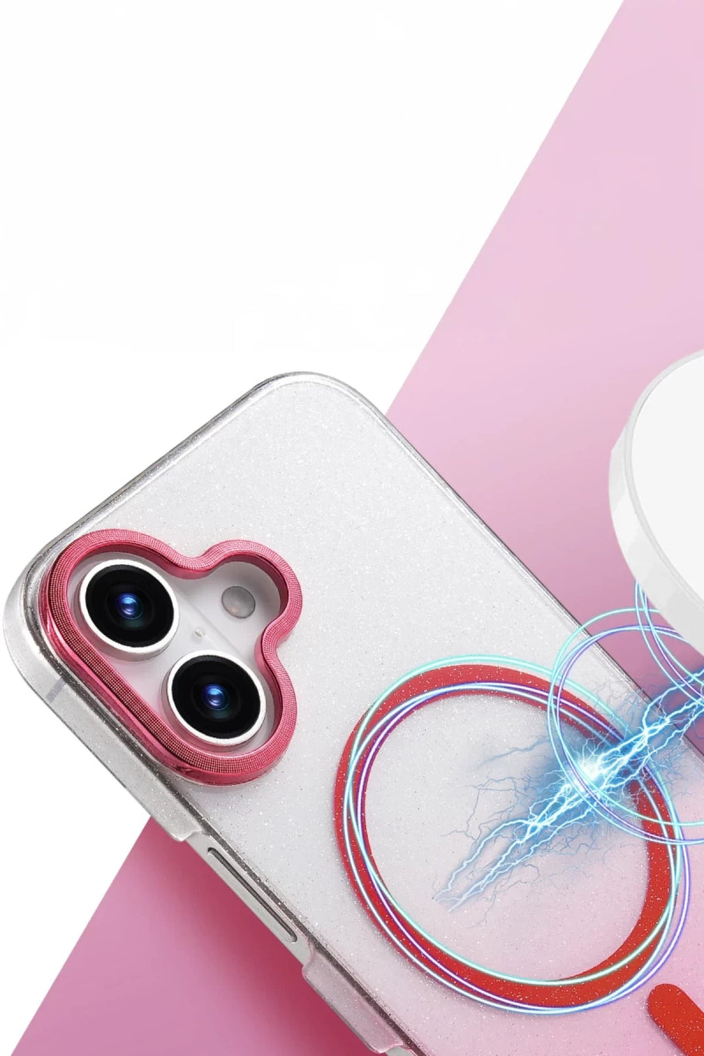 Apple iPhone 16 Uyumlu Glossy Magsafe Kapak - Siyah