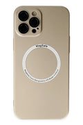 Apple iPhone 12 Pro Uyumlu Kılıf Jack Magneticsafe Lens Silikon - Gold