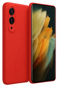 Samsung Galaxy S25 Uyumlu Edge First Silikon - Kırmızı