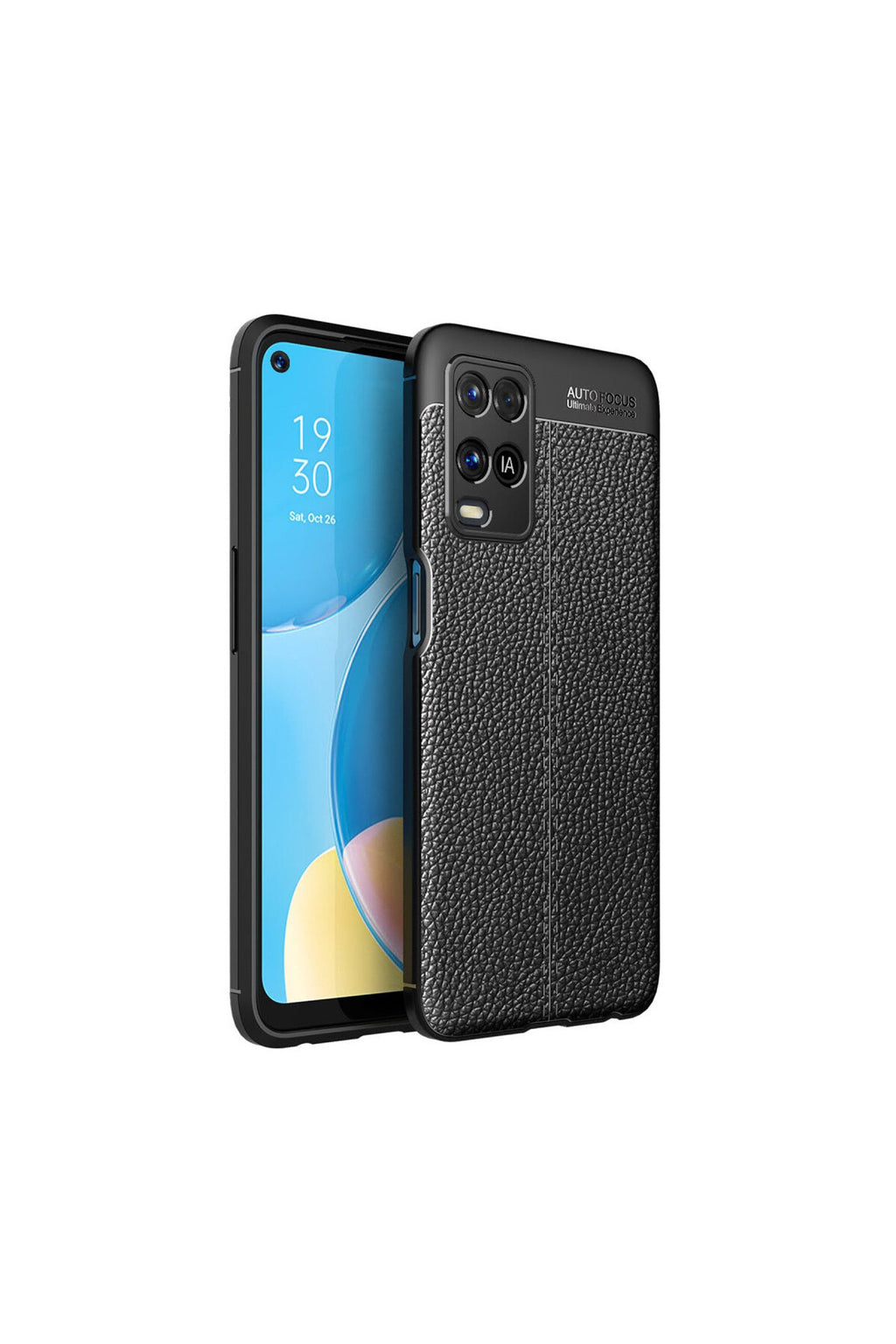 Oppo A54 4G Uyumlu Kılıf Auto Focus Kapak - Siyah