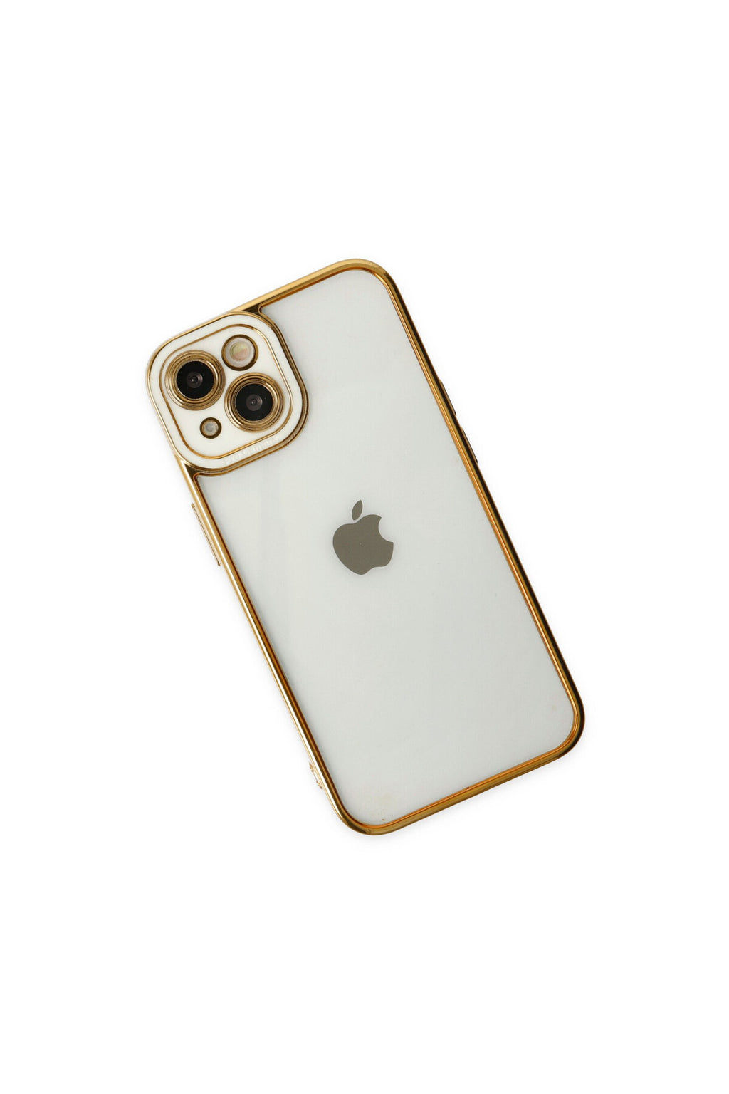 Apple iPhone 14 Plus Uyumlu Kılıf Liva Lens Silikon - Beyaz