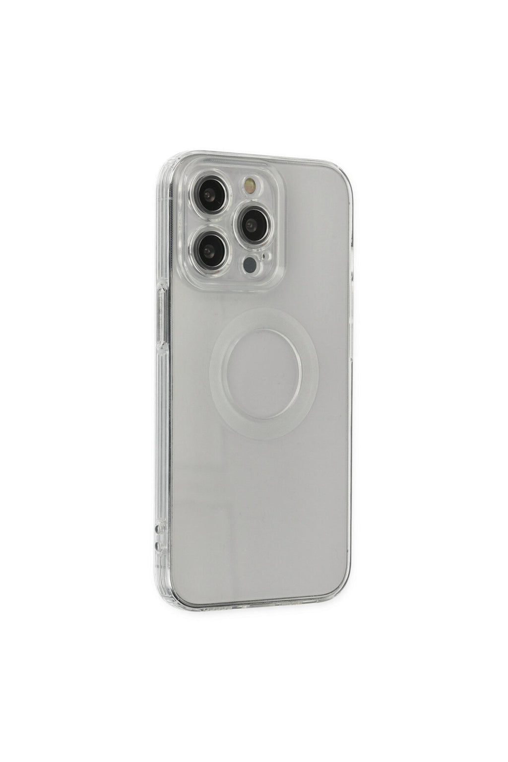Apple iPhone 13 Pro Uyumlu Kılıf Santa Lens Silikon - Şeffaf