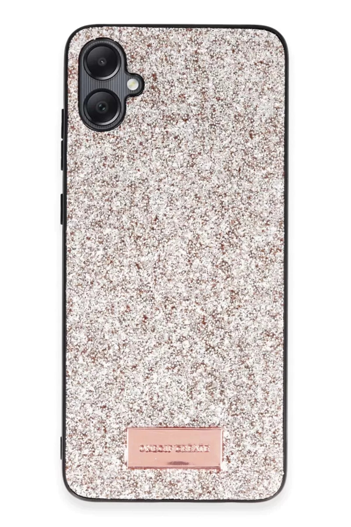 Onegif Samsung Galaxy A05 Uyumlu Bright Simli Kapak - Gold