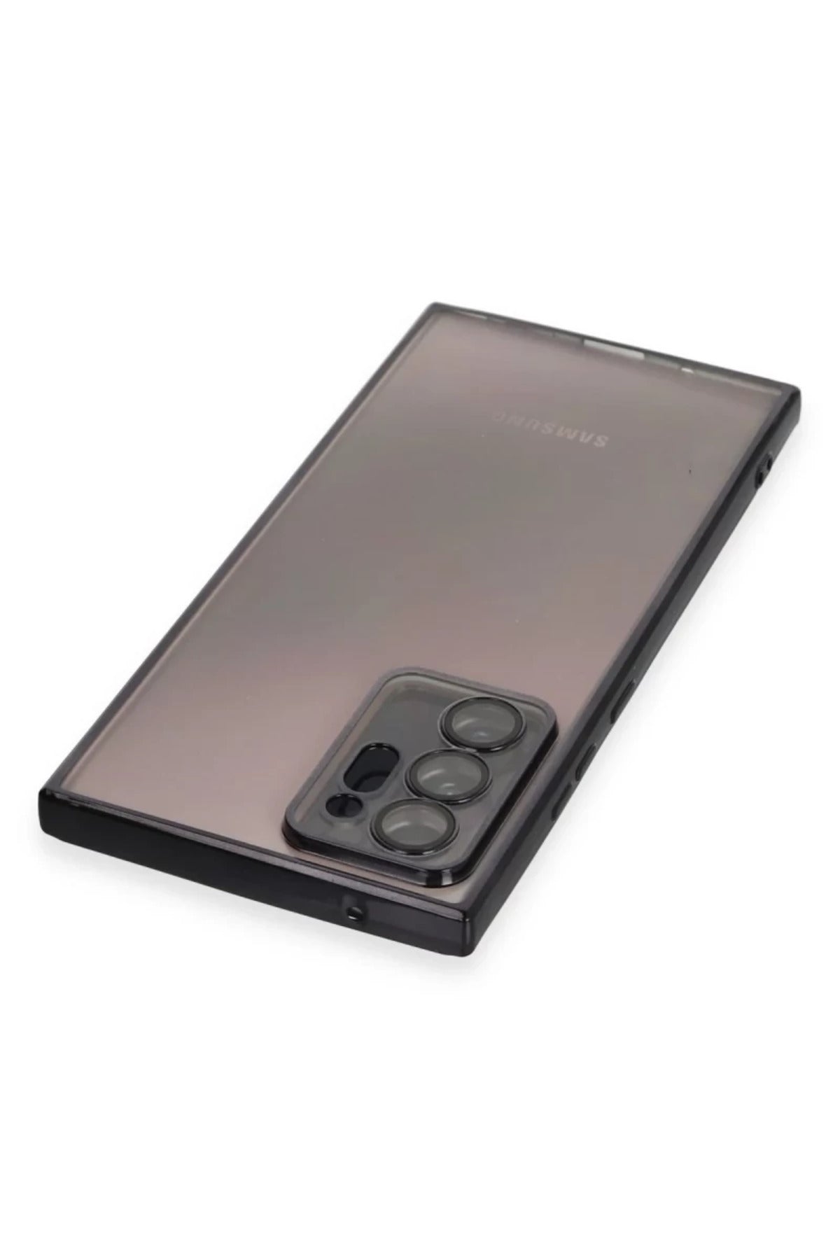 Samsung Galaxy Note 20 Ultra Uyumlu Kılıf Lensli Silikon - Siyah