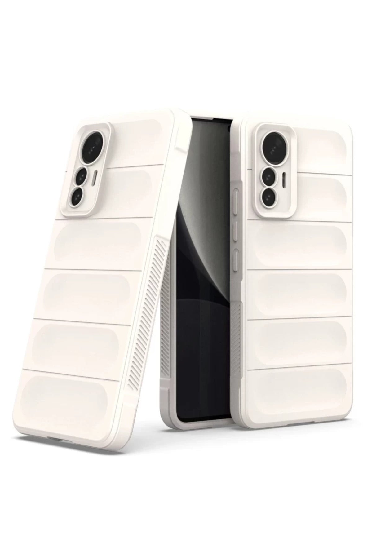 Xiaomi Mi 12 Lite Uyumlu Kılıf Optimum Silikon - Krem