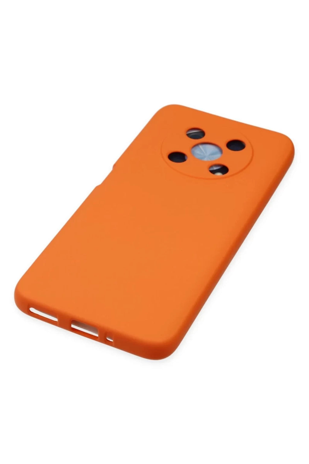 Huawei Nova Y90 Uyumlu Kılıf Nano içi Kadife Silikon - Turuncu