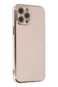 Apple iPhone 12 Pro Uyumlu Kılıf Volet Silikon - Pembe