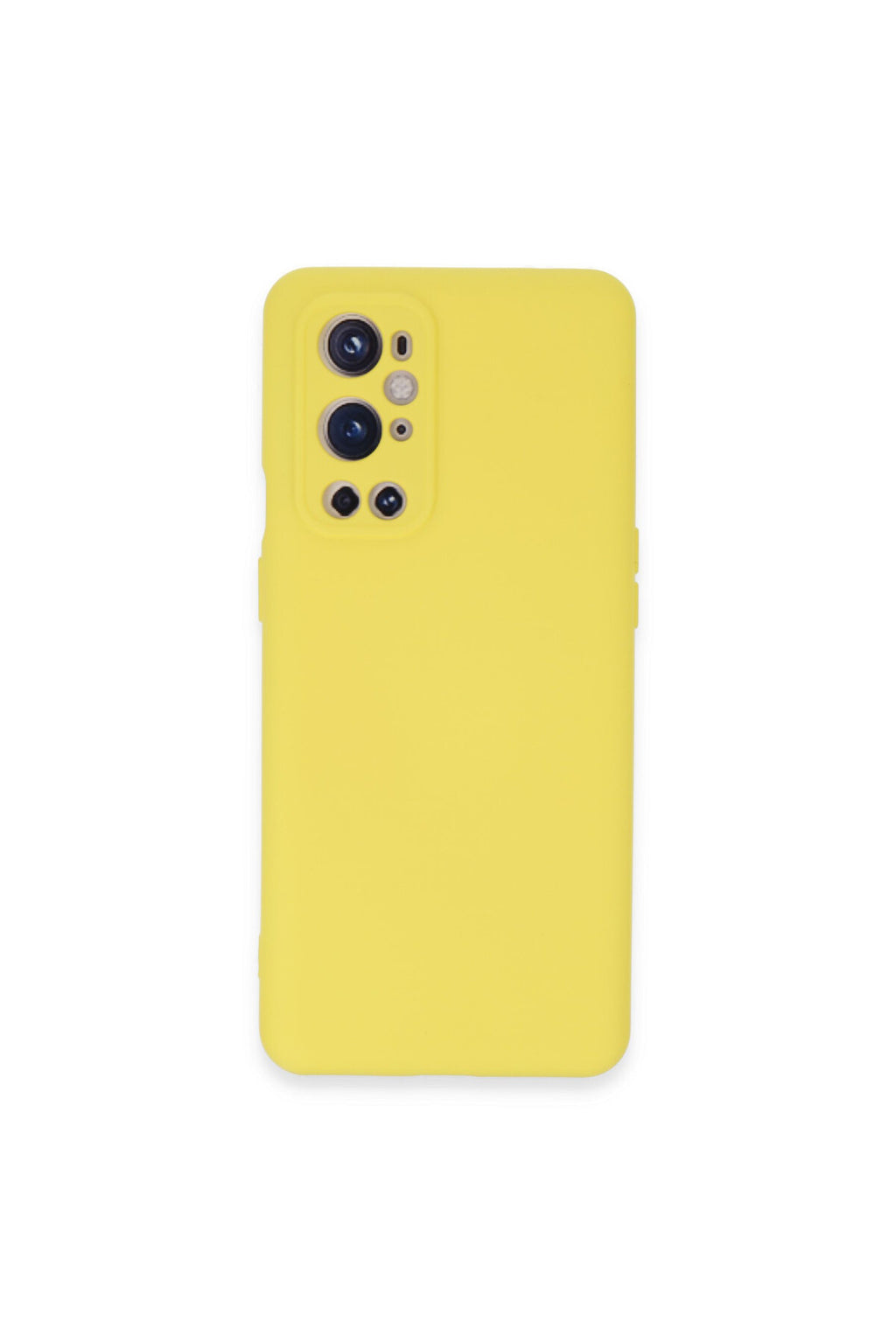 One Plus 9 Pro Kılıf Nano içi Kadife Silikon - Sarı