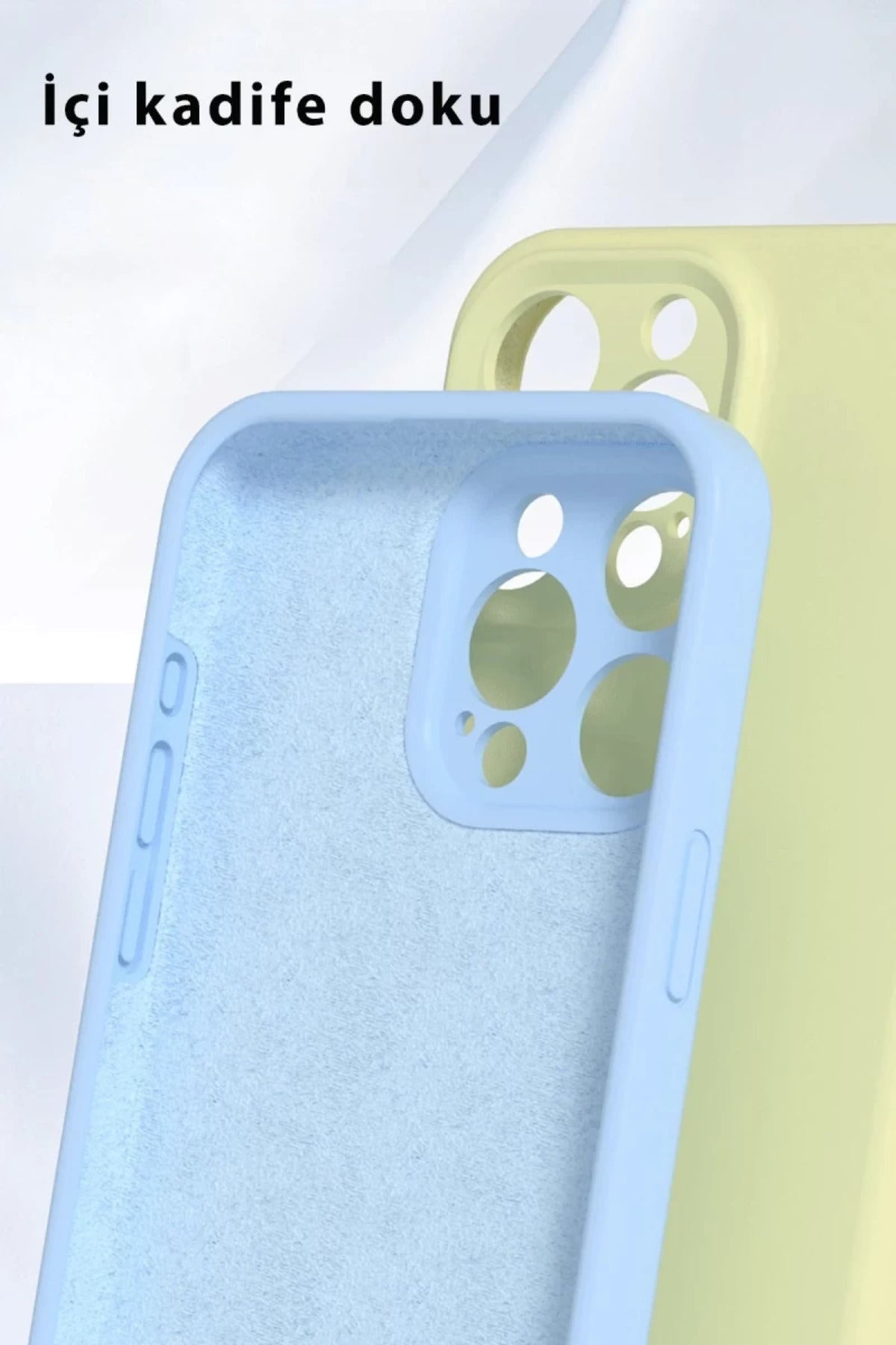 Apple iPhone 16 Pro Uyumlu Kılıf Nano içi Kadife Silikon - Lila