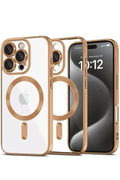 Apple iPhone 16 Pro Max Uyumlu Kılıf Kross Magneticsafe Kapak - Çöl Titanyum