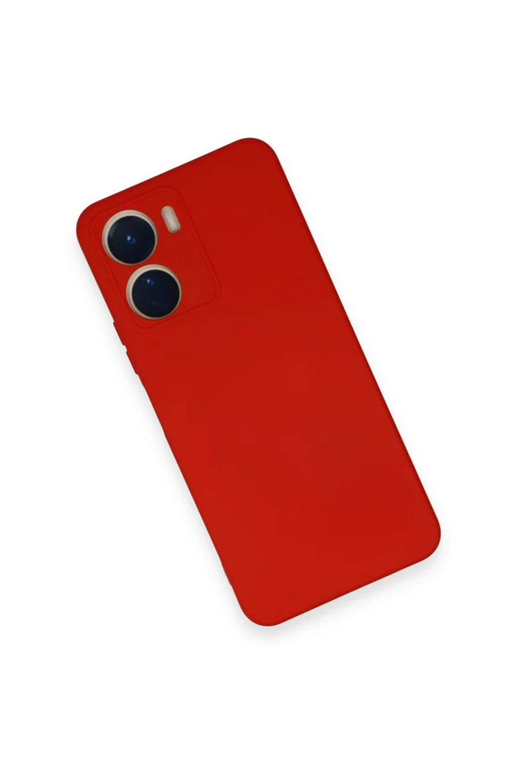 Vivo Y16 Uyumlu Kılıf Nano içi Kadife Silikon - Kırmızı