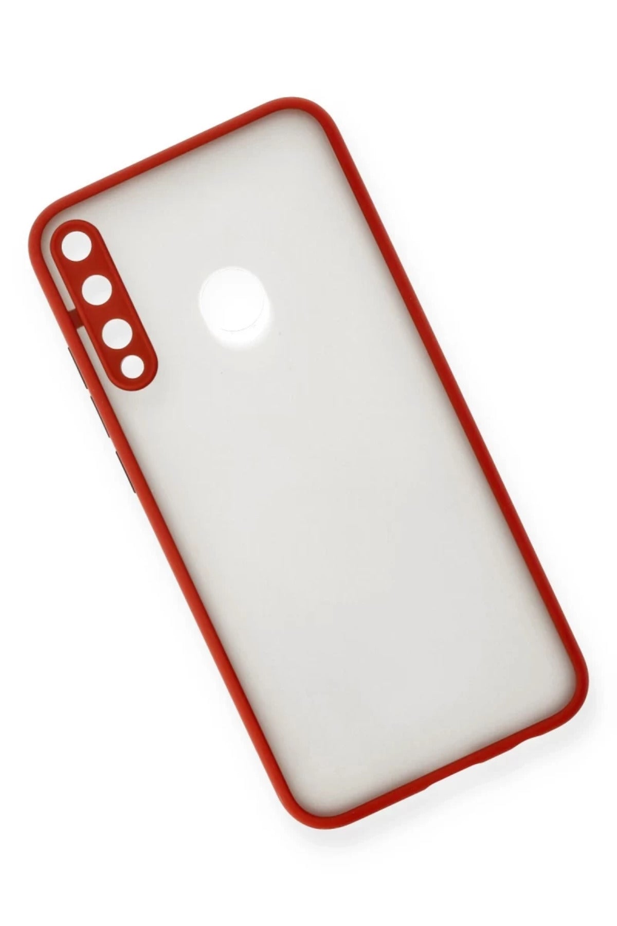 Huawei P40 Lite Uyumlu E Kılıf Montreal Silikon Kapak - Kırmızı