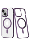 Apple iPhone 14 Plus Uyumlu Kılıf Element Magneticsafe Sert Kapak - Mor