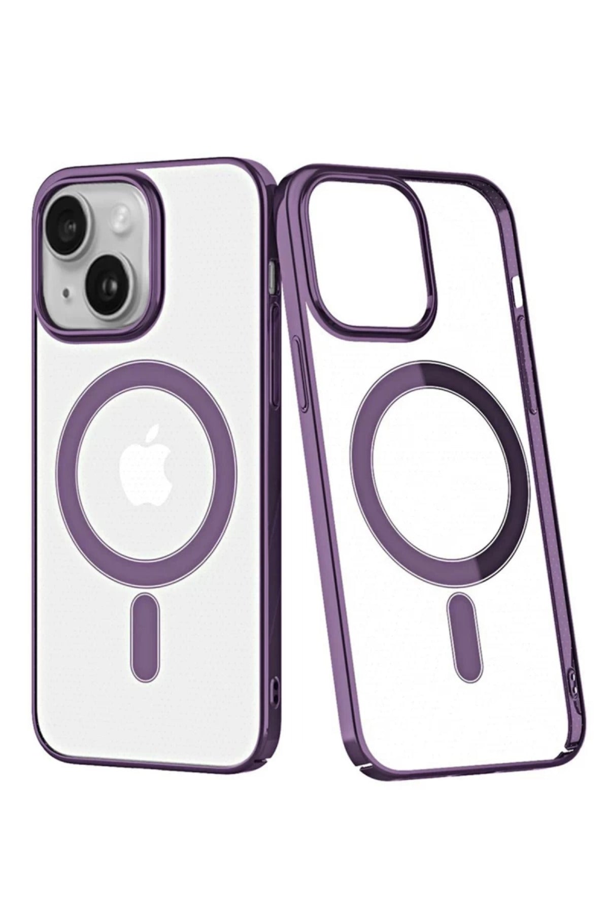 Apple iPhone 14 Plus Uyumlu Kılıf Element Magneticsafe Sert Kapak - Mor