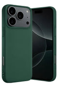 Apple iPhone 17 Pro Max Uyumlu Nano içi Kadife Silikon - Koyu Yeşil