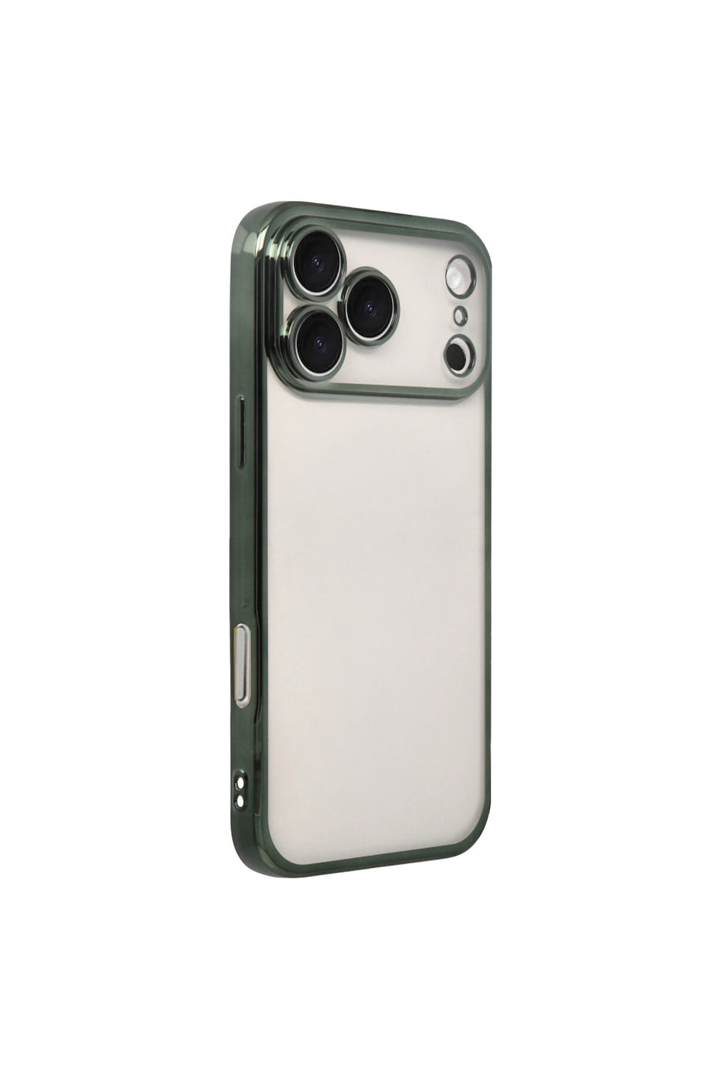 Apple iPhone 17 Pro Uyumlu Lensli Silikon - Yeşil