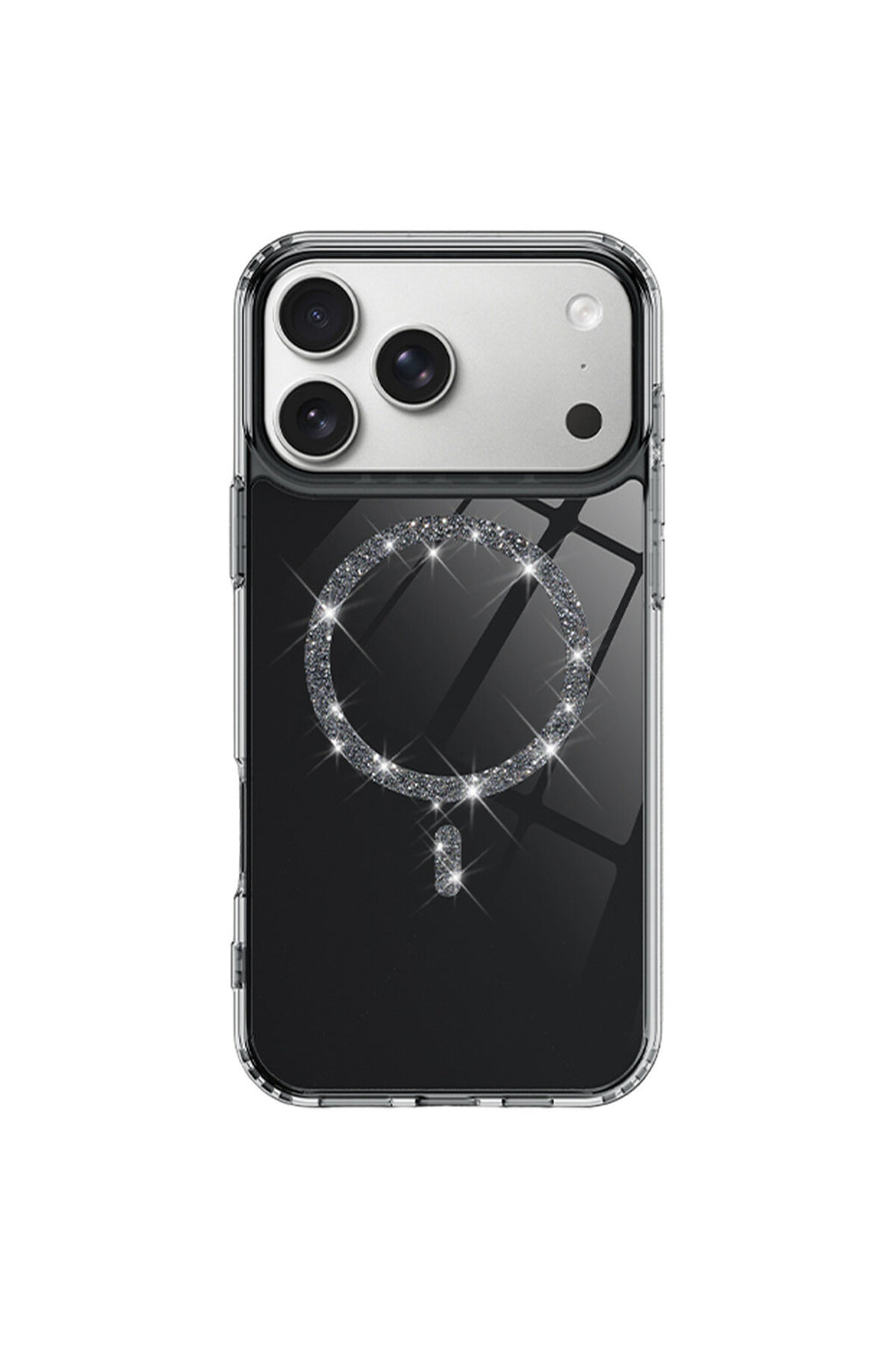 Apple iPhone 17 Pro Max Uyumlu Live Diamond Magsafe Kapak - Siyah