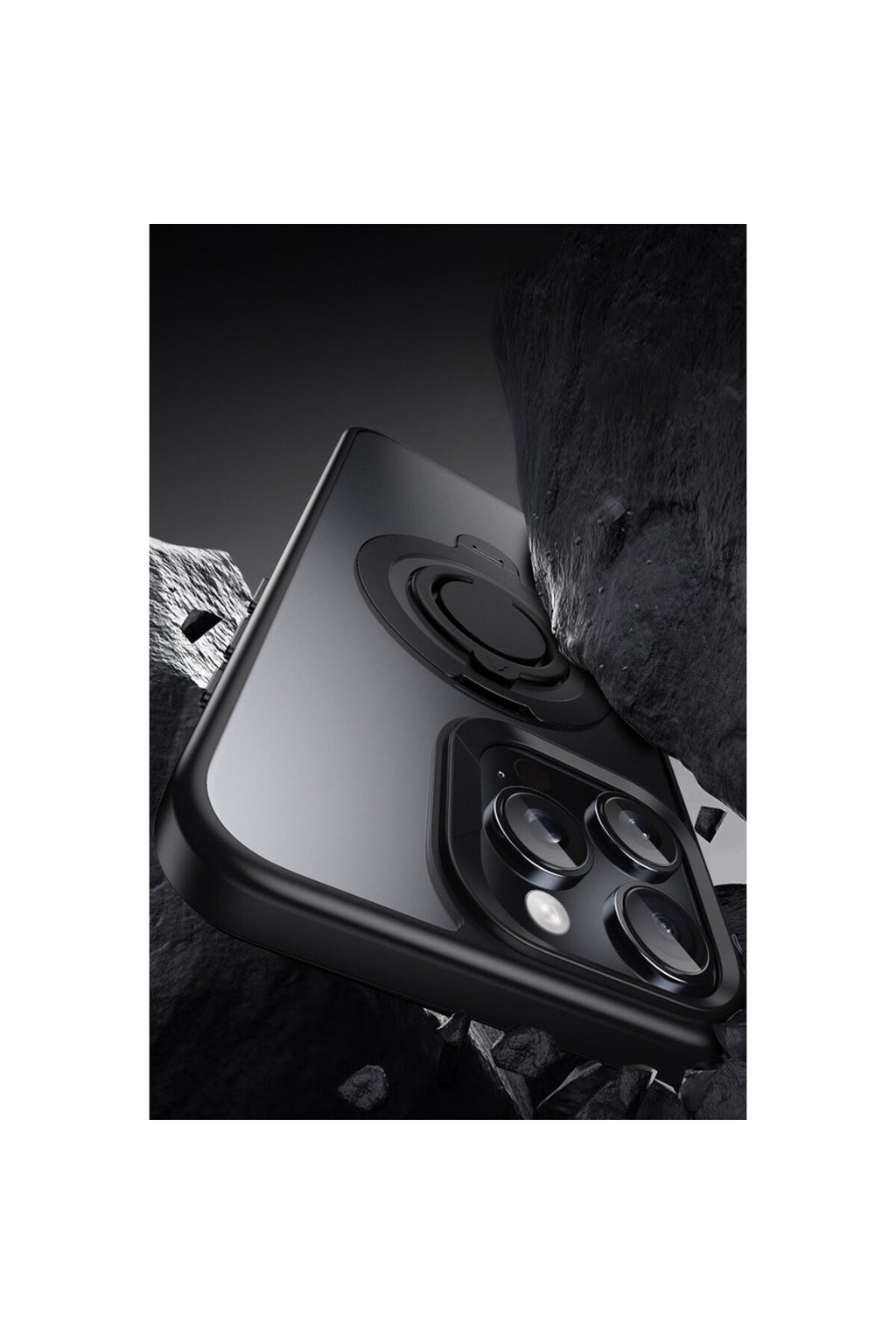 Joko Apple iPhone 15 Pro Max Uyumlu Avatar 360 Dönen Magsafe Kapak - Siyah