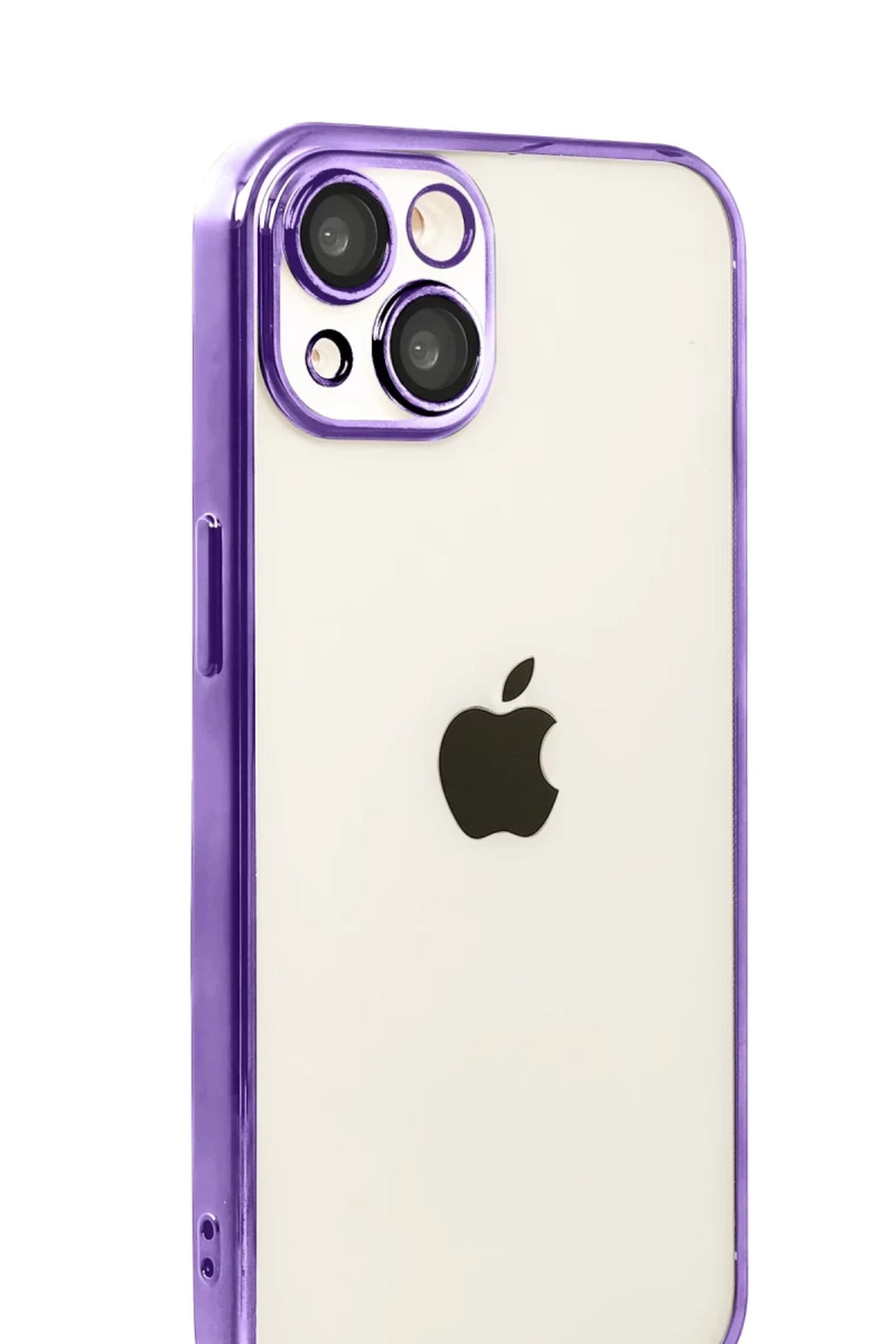 Apple iPhone 15 Uyumlu Lensli Silikon - Mor