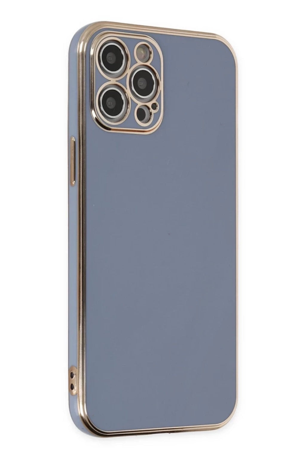 Apple iPhone 12 Pro Uyumlu Kılıf Volet Silikon - Mavi