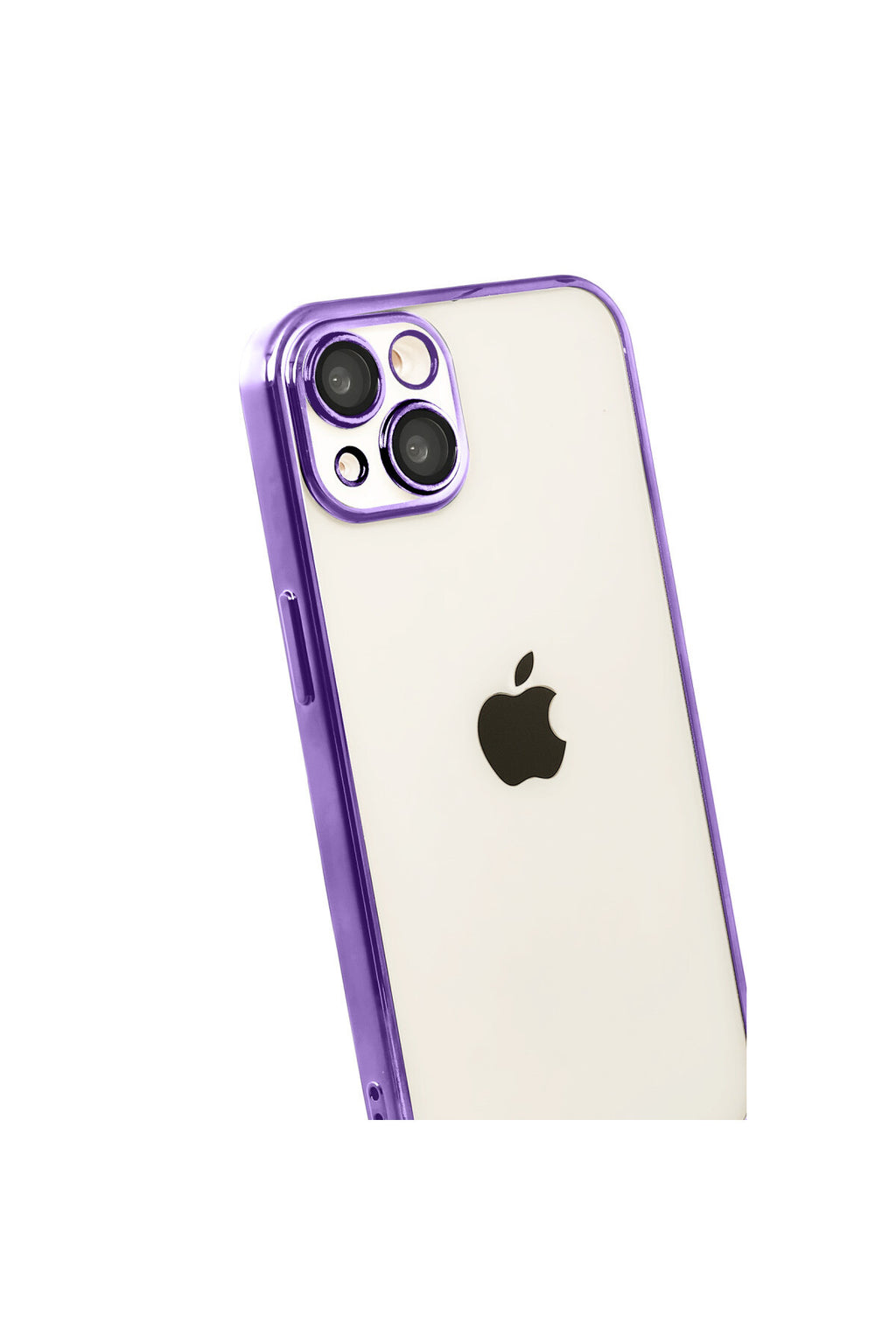 Apple iPhone 15 Uyumlu Lensli Silikon - Mor