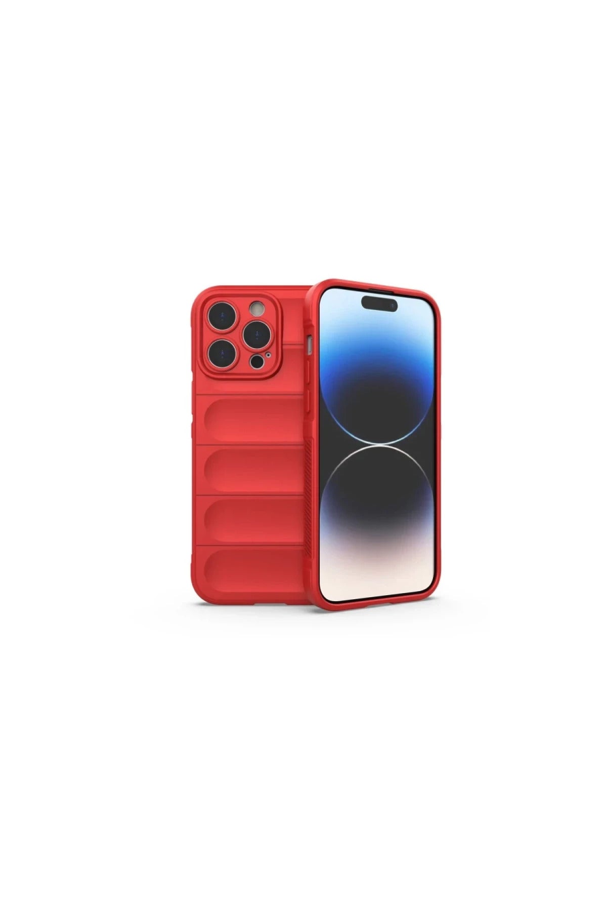Apple iPhone 16 Pro Uyumlu Kılıf Optimum Silikon - Kırmızı