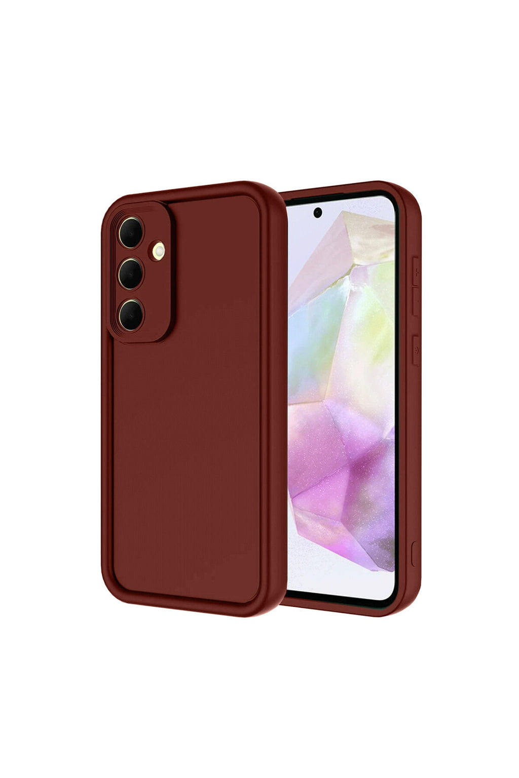 Samsung Galaxy A17 5G Uyumlu Viera Silikon - Bordo