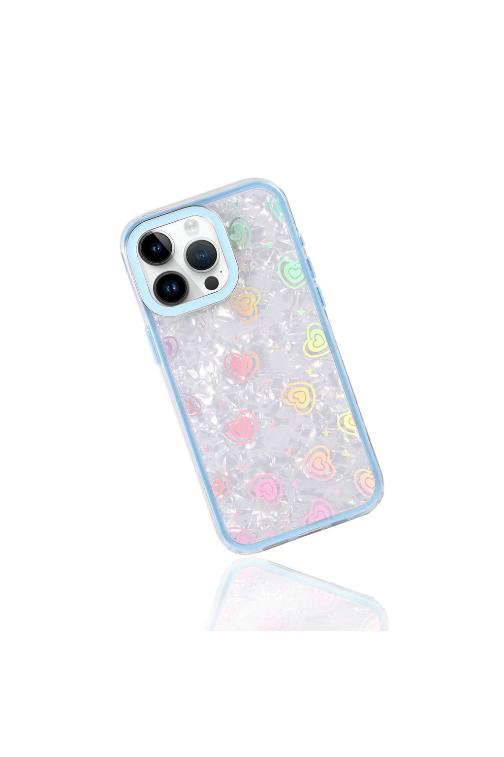 Apple iPhone 15 Pro Max Uyumlu Lumi Desenli Kapak - Mavi