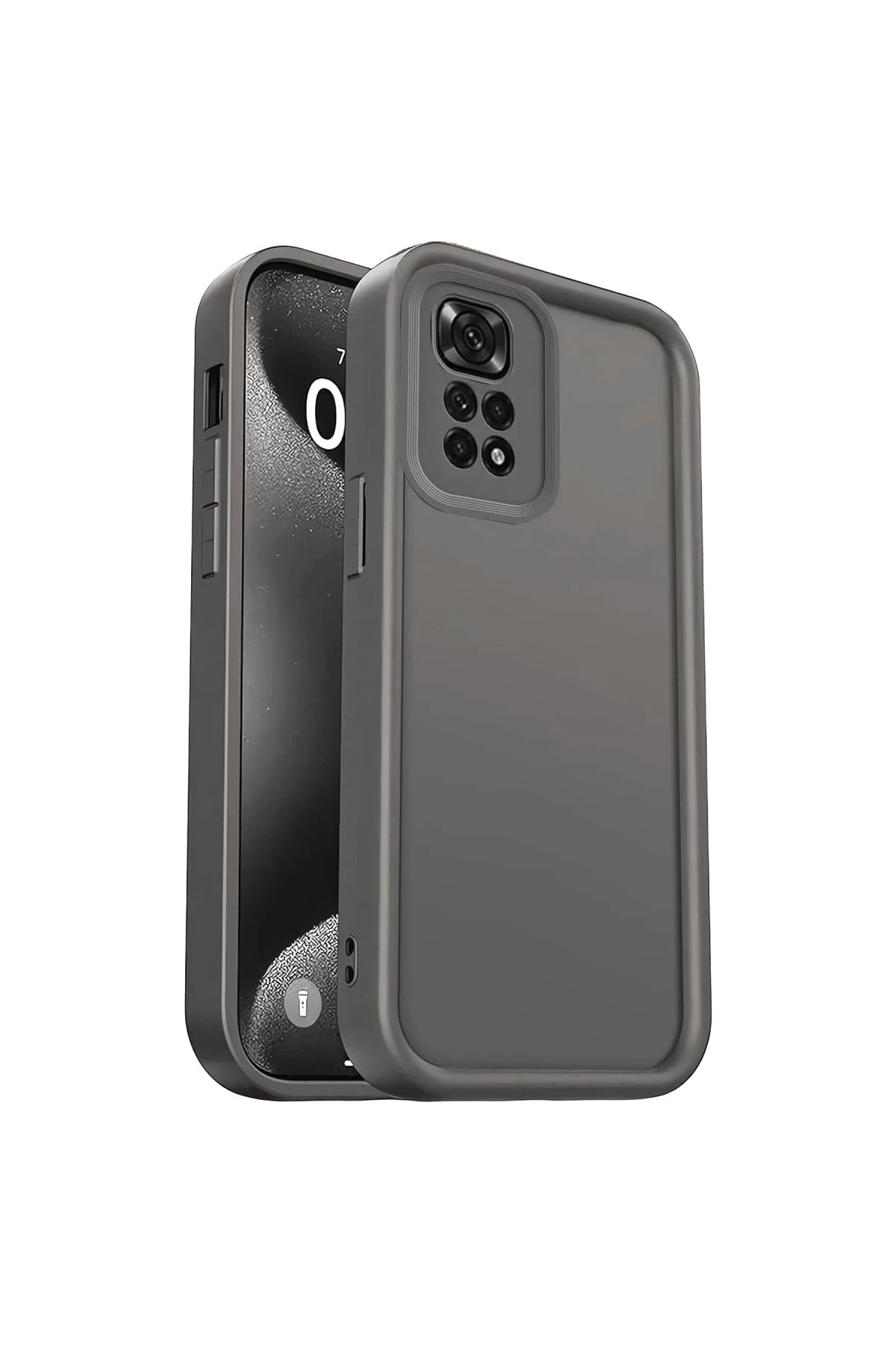 Xiaomi Redmi 10 2022 Uyumlu Kılıf Viera Silikon - Gri