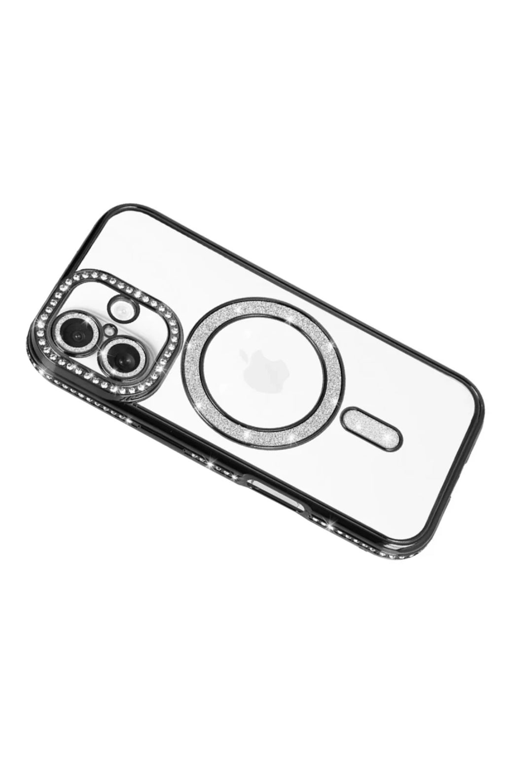 Apple iPhone 17 Uyumlu Joke Simli Magneticsafe Kılıf - Siyah