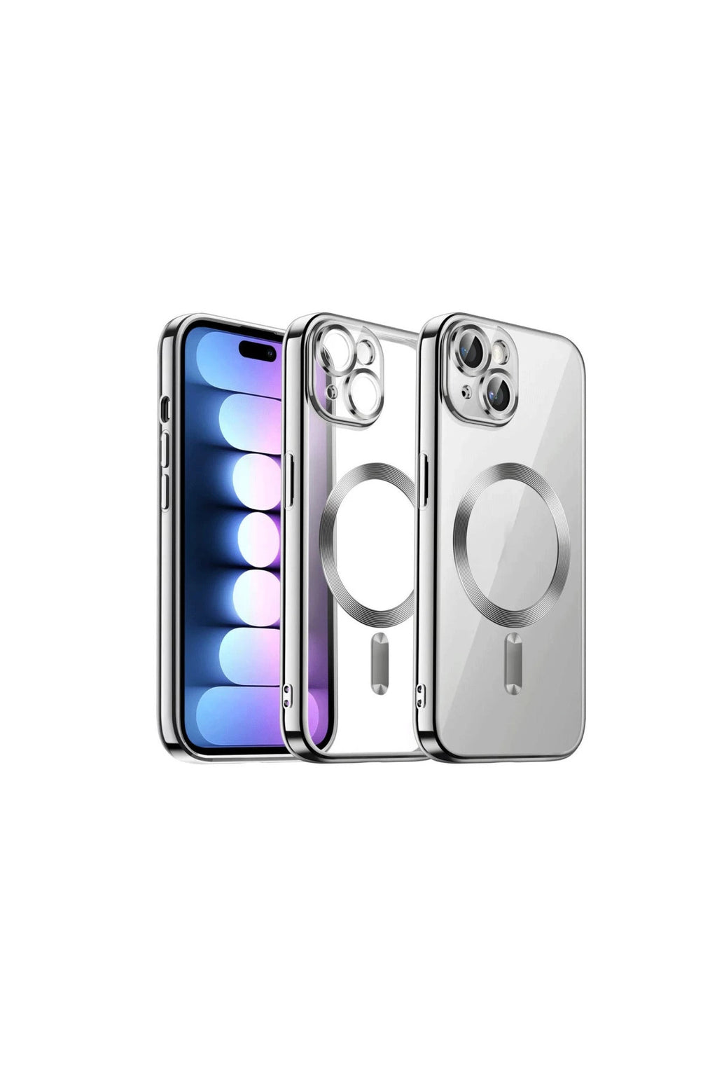 Apple iPhone 14 Uyumlu Kılıf Kross Magneticsafe Kapak - Titan Gri