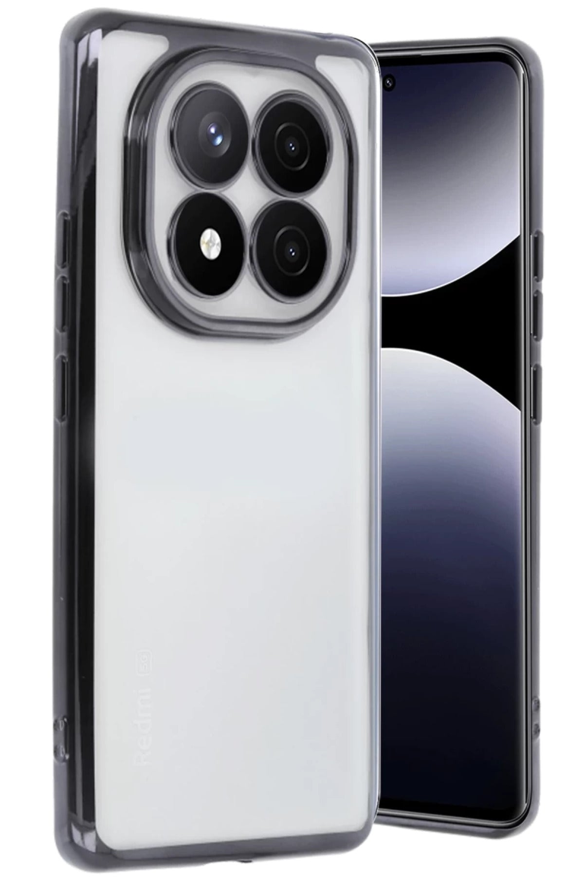 Xiaomi Redmi Note 14 Pro 5G Uyumlu Kılıf Lensli Silikon - Siyah