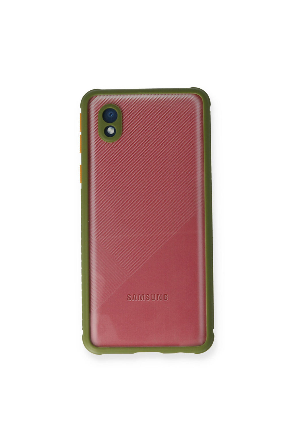 Samsung Galaxy A01 Core Uyumlu Kılıf Miami Şeffaf Silikon - Yeşil