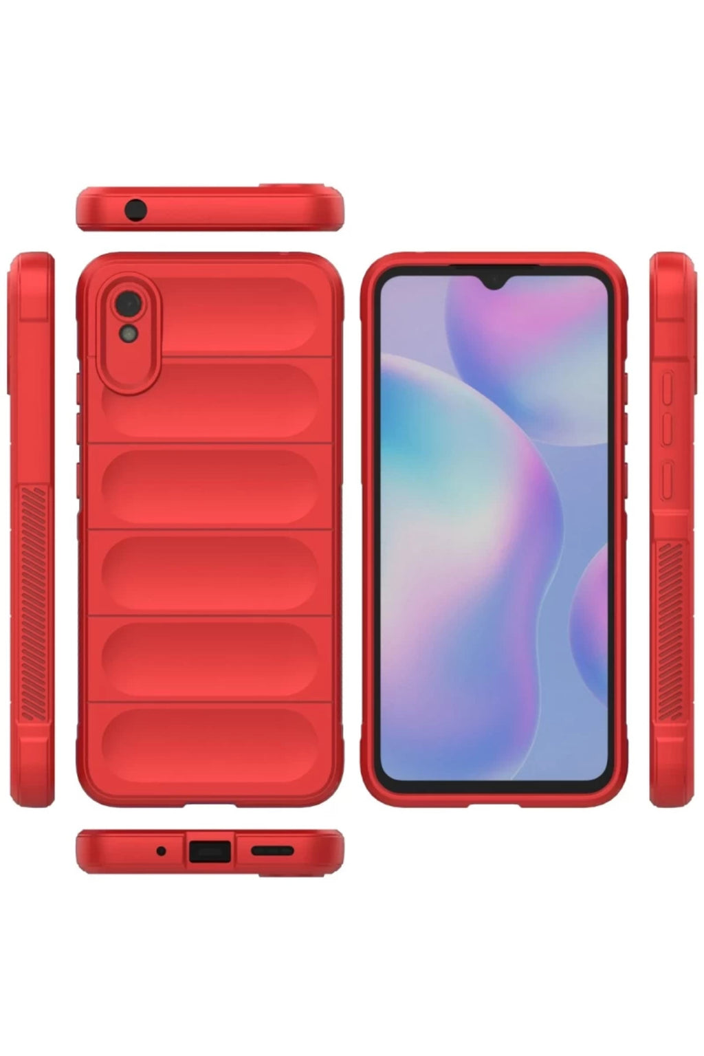 Xiaomi Redmi 9A Uyumlu Kılıf Optimum Silikon - Kırmızı
