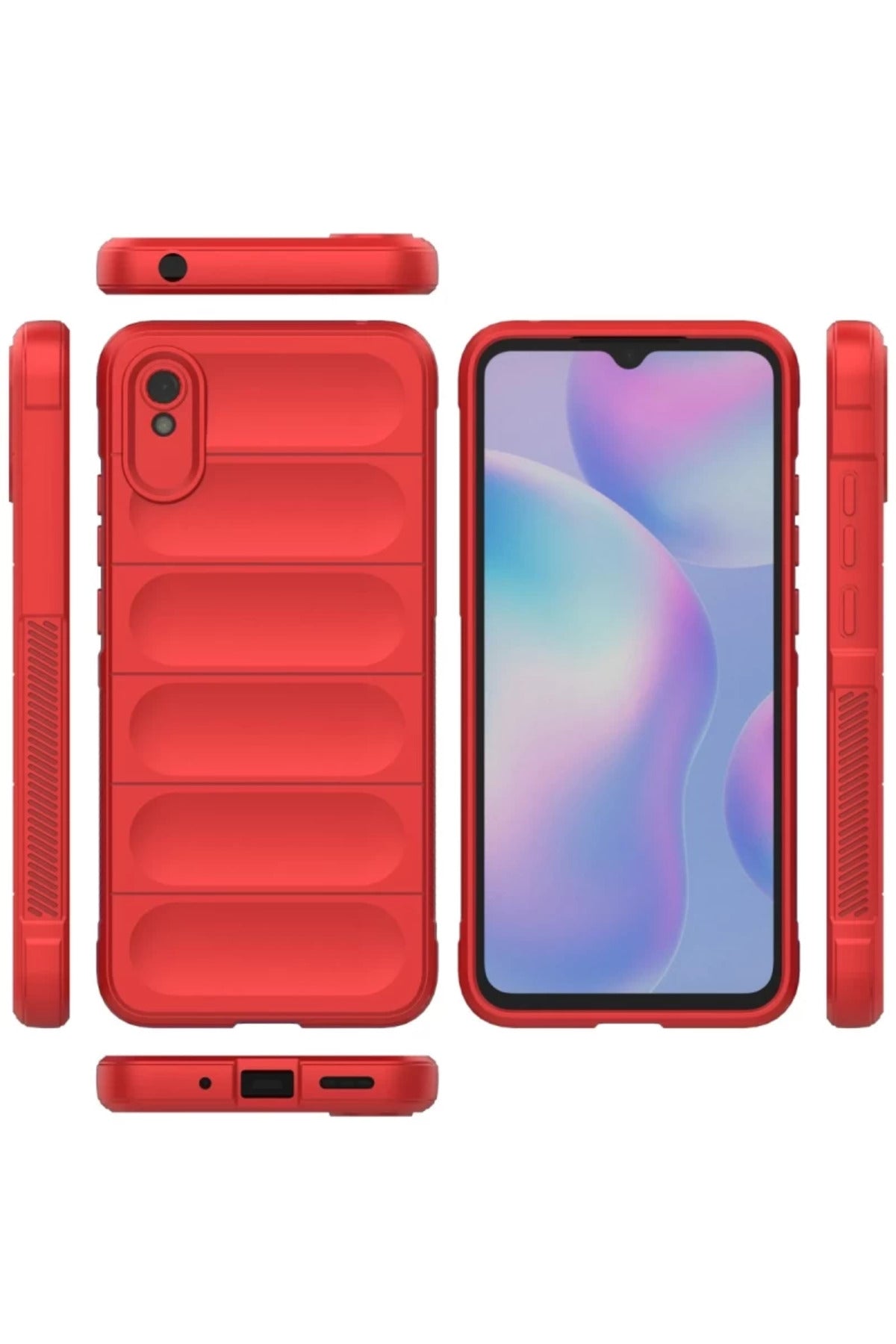 Xiaomi Redmi 9A Uyumlu Kılıf Optimum Silikon - Kırmızı